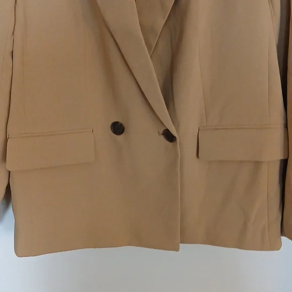 A New Day, Beige Double-Breasted Blazer.Size XL - Picture 4 of 11